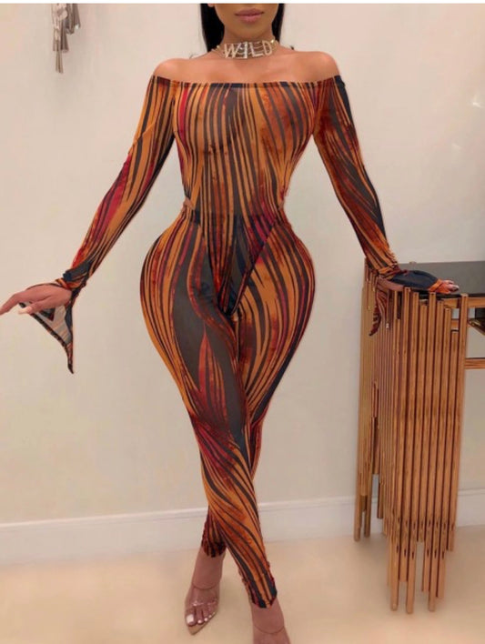 Dress it up & make it real for him two piece mesh legging set