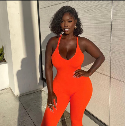 Orange you glad I came ribbed one piece