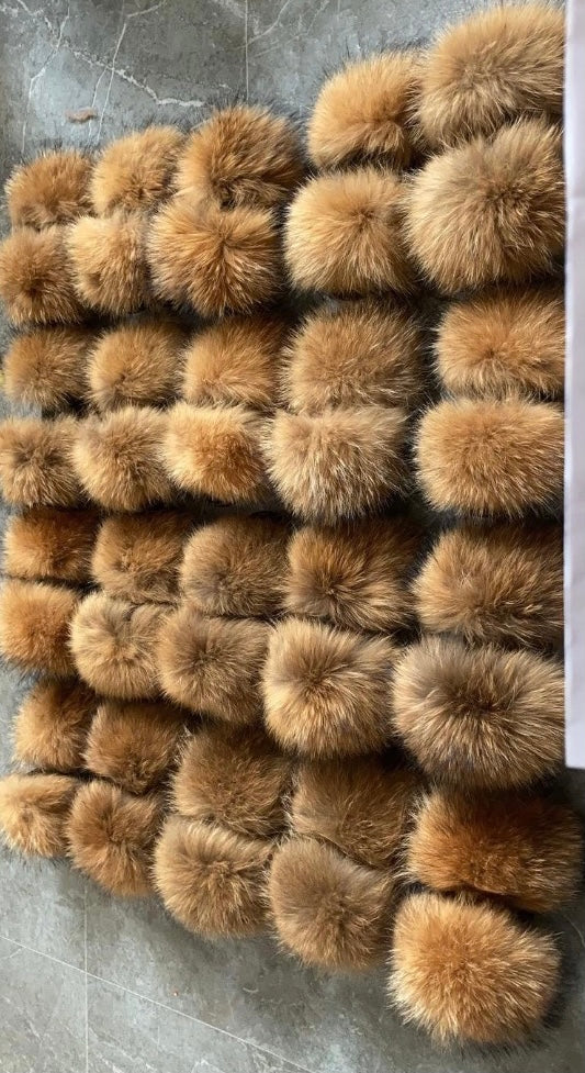 Raccoon fur slides