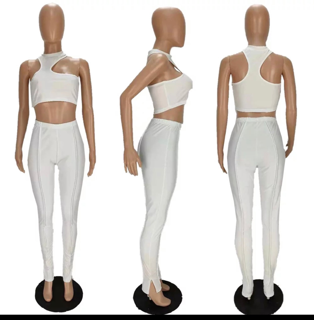 White pant set
