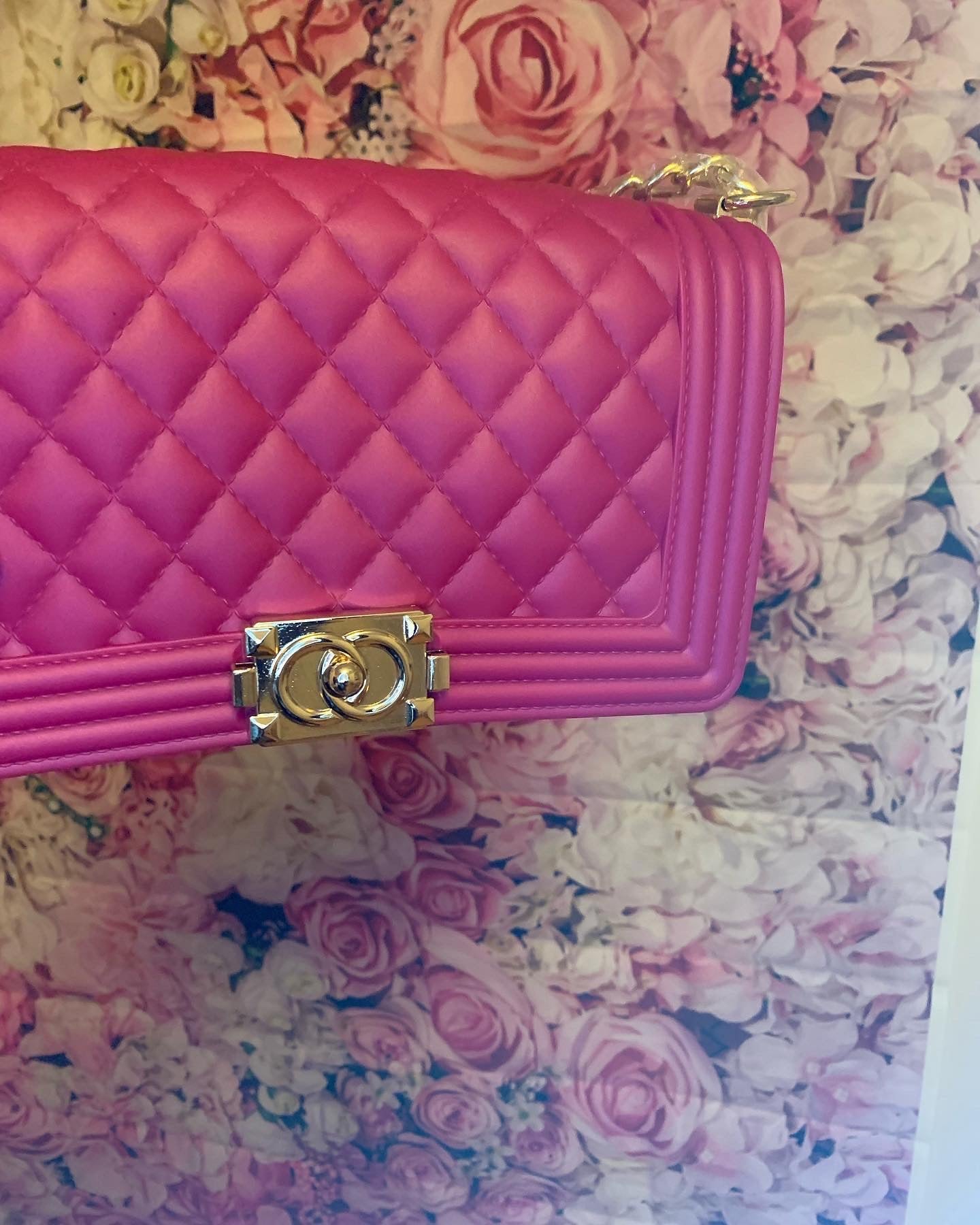 Bubblegum pink purse