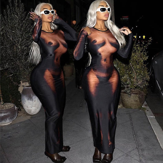 Main Character bodycon dress