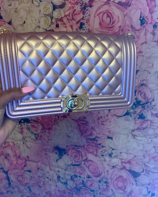 Rose gold purse